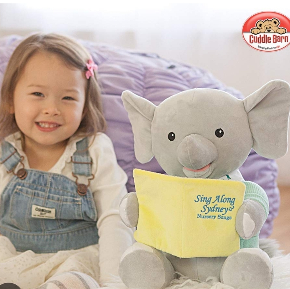 Cuddle Barn Sing Along Sydney Elephant Plush (NWT)12"